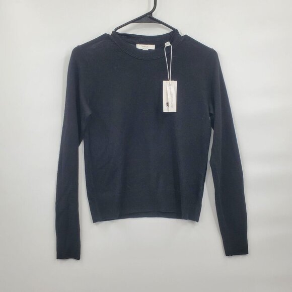 Vince Crew Neck Fine Knit Jumper Sweater Top Women Size XS Cashmere Wool Blend
